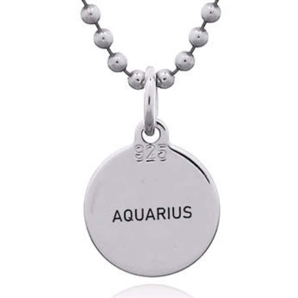 Jeanex Zodiac double sided pendant - AQUARIUS